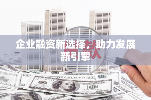 南丰企业融资新选择，助力发展新引擎