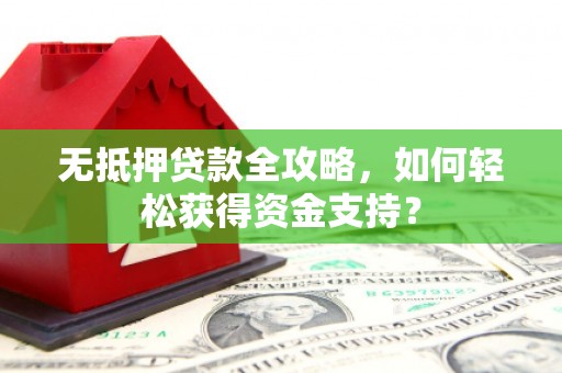 南丰无抵押贷款全攻略，如何轻松获得资金支持？