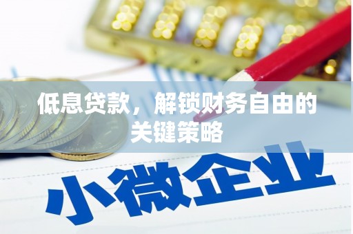 南丰低息贷款，解锁财务自由的关键策略