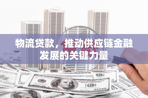 南丰物流贷款，推动供应链金融发展的关键力量
