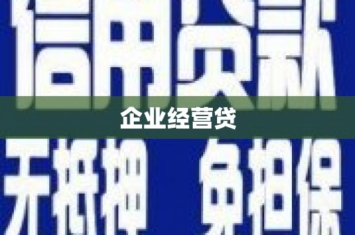 南丰企业经营贷