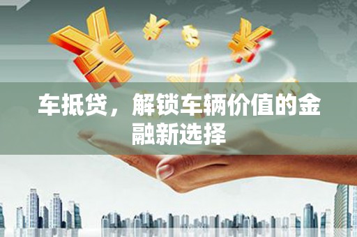 南丰车抵贷，解锁车辆价值的金融新选择