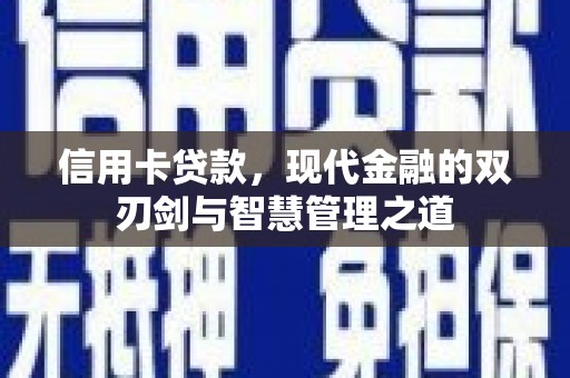南丰信用卡贷款，现代金融的双刃剑与智慧管理之道
