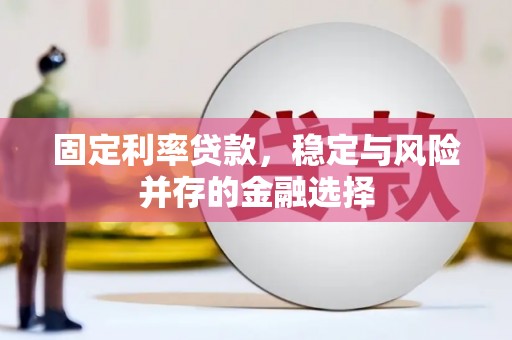 南丰固定利率贷款，稳定与风险并存的金融选择