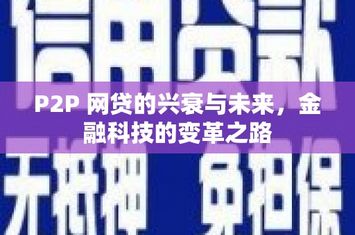 南丰P2P 网贷的兴衰与未来，金融科技的变革之路
