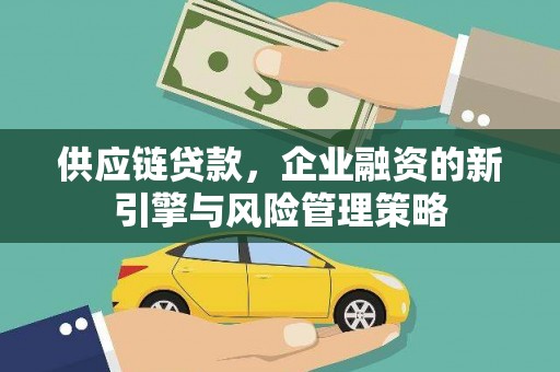 南丰供应链贷款，企业融资的新引擎与风险管理策略