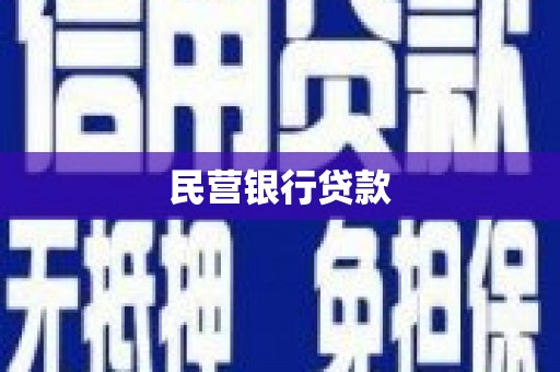 南丰民营银行贷款