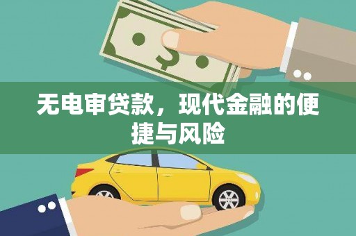 南丰无电审贷款，现代金融的便捷与风险