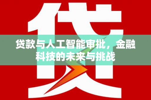 南丰贷款与人工智能审批，金融科技的未来与挑战