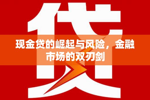 南丰现金贷的崛起与风险，金融市场的双刃剑