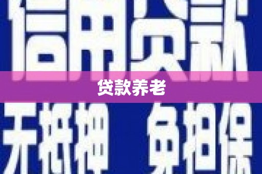 南丰贷款养老