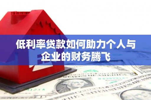 南丰低利率贷款如何助力个人与企业的财务腾飞