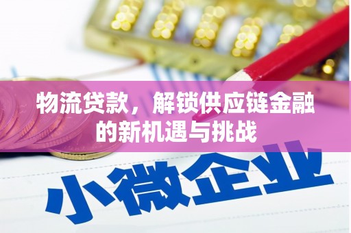 南丰物流贷款，解锁供应链金融的新机遇与挑战