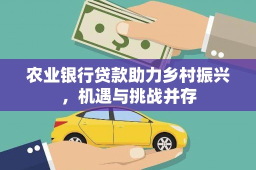 南丰农业银行贷款助力乡村振兴，机遇与挑战并存