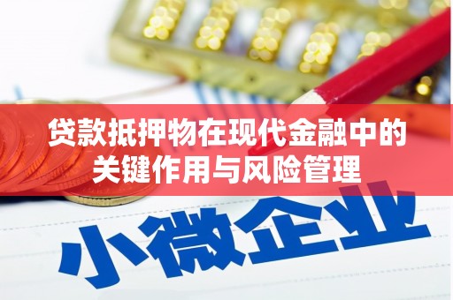 南丰贷款抵押物在现代金融中的关键作用与风险管理